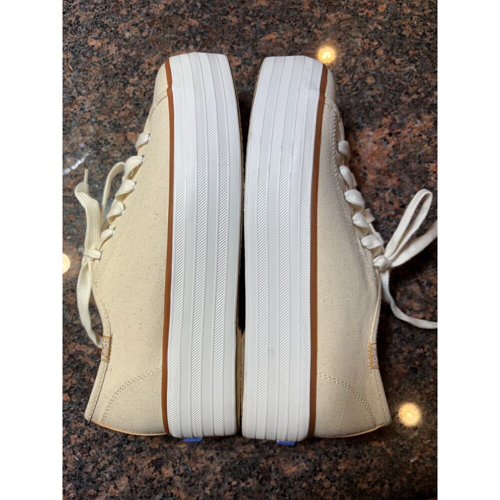 Keds Women's Triple Up Canvas Sneaker Cream Size 8 NWOT - Picture 6 of 13